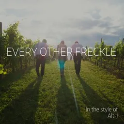 Cover art for Every Other Freckle - Alt-J karaoke version