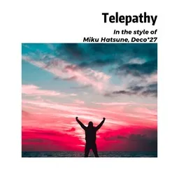 Karaokekappaleen Telepathy - Deco*27,Miku Hatsune kansikuva
