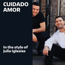 Cover art for Cuidado Amor - Julio Iglesias karaoke version