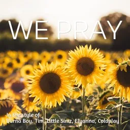 Omslagsbild för We Pray - Burna Boy,Coldplay,Elyanna,Little Simz,Tini karaokeversion