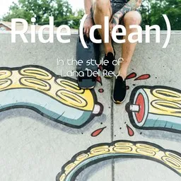 Cover art for Ride (clean) - Lana Del Rey karaoke version