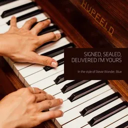 Cover art for Signed, Sealed, Delivered I'm Yours - Blue,Stevie Wonder karaoke version