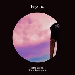 Cover art for Psycho - Aitch,Anne-Marie karaoke version