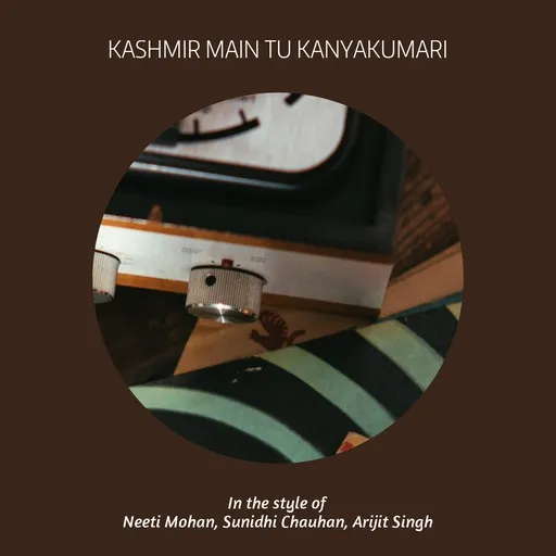 Karaoke Kashmir Main Tu Kanyakumari esittäjältä Arijit Singh, Neeti Mohan, Sunidhi Chauhan — laula mukana sanoituksilla Singassa
