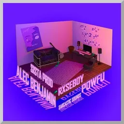 Karaokekappaleen Eyes Blue Like the Atlantic (Part 2) - Alec Benjamin,Powfu,Rxseboy,Sista Prod kansikuva