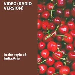 Cover art for Video (Radio Version) - India.Arie karaoke version