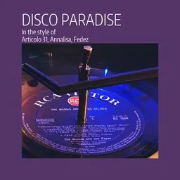 Cover art for Disco Paradise - Annalisa,Articolo 31,Fedez karaoke version