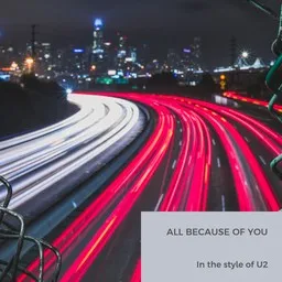 Cover art for All Because of You - U2 karaoke version