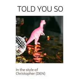 Titelbild für Told You So - Christopher (DEN) Karaoke-Version
