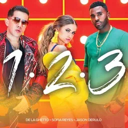Karaokekappaleen 1, 2, 3 - De La Ghetto,Jason Derulo,Sofia Reyes kansikuva