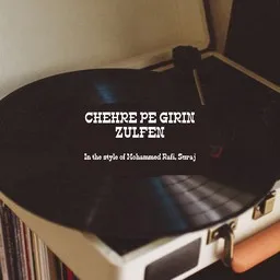 Titelbild für Chehre Pe Girin Zulfen - Mohammed Rafi,Suraj Karaoke-Version