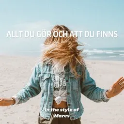 Cover art for Allt du gör och att du finns - Mares karaoke version