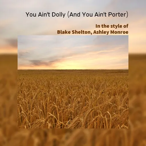 Karaoke You Ain't Dolly (And You Ain't Porter) von Ashley Monroe, Blake Shelton — mit Songtext mitsingen auf Singa