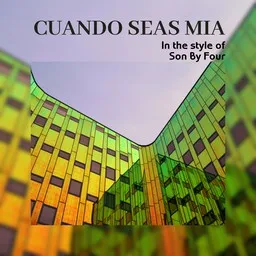 Cover art for Cuando Seas Mia - Son By Four karaoke version