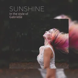 Cover art for Sunshine - Gabrielle karaoke version