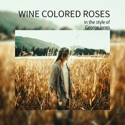 Cover art for Wine Colored Roses - George Jones karaoke version
