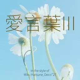 Cover art for 愛言葉III - Deco*27,Miku Hatsune karaoke version