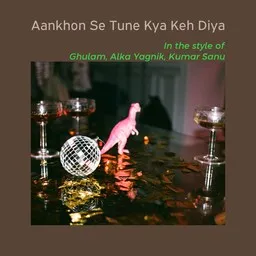 Cover art for Aankhon Se Tune Kya Keh Diya - Alka Yagnik,Ghulam,Kumar Sanu karaoke version