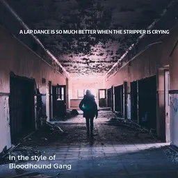 Cover art for A Lap Dance Is So Much Better When The Stripper Is Crying - Bloodhound Gang karaoke version