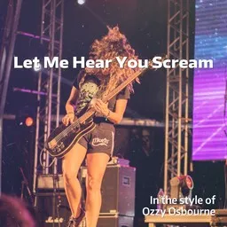 Karaokekappaleen Let Me Hear You Scream - Ozzy Osbourne kansikuva