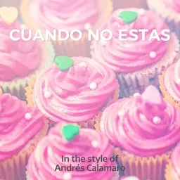 Cover art for Cuando No Estas - Andrés Calamaro karaoke version