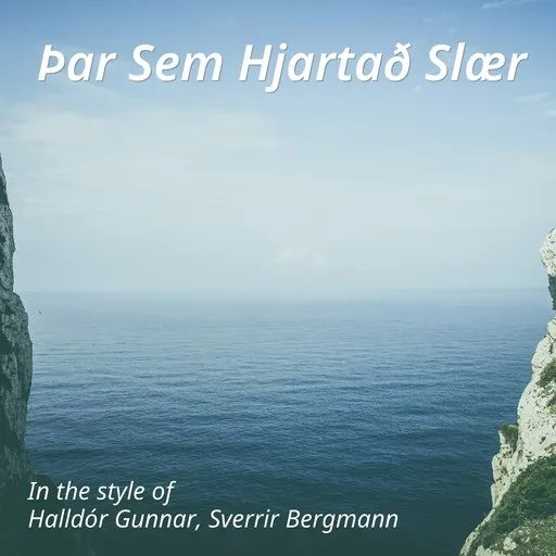 Karaoke Þar sem hjartað slær av Halldór Gunnar, Sverrir Bergmann — sjung med på texten på Singa