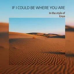 Karaokekappaleen If I Could Be Where You Are - Enya kansikuva