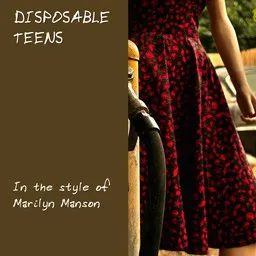 Cover art for Disposable Teens - Marilyn Manson karaoke version