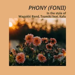 Karaokekappaleen Phony - Kafu (可不),Tsumiki (ツミキ),Wagakki Band (和楽器バンド) kansikuva