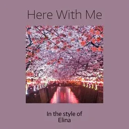 Cover art for Here With Me - Elina karaoke version