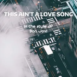 Cover art for This Ain't a Love Song - Bon Jovi karaoke version