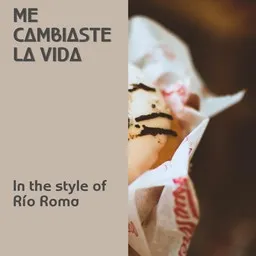 Cover art for Me Cambiaste La Vida - Río Roma karaoke version