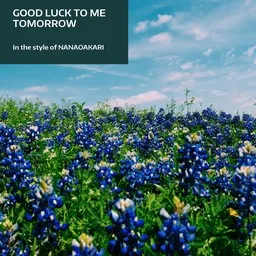 Cover art for Good luck to me tomorrow - NANAOAKARI karaoke version