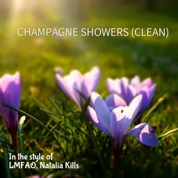 Cover art for Champagne Showers (clean) - LMFAO,Natalia Kills karaoke version