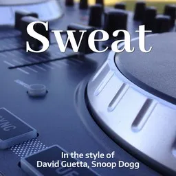 Cover art for Sweat - David Guetta,Snoop Dogg karaoke version