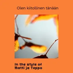 Cover art for Olen kiitollinen tänään - Matti ja Teppo karaoke version