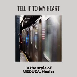 Cover art for Tell It To My Heart - Hozier,MEDUZA karaoke version