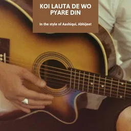 Omslagsbild för Koi Lauta De Wo Pyare Din - Aashiqui,Abhijeet karaokeversion