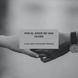 Titelbild für Por El Amor De Una Mujer - Fernando Villalona Karaoke-Version