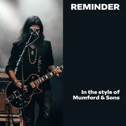 Cover art for Reminder - Mumford & Sons karaoke version