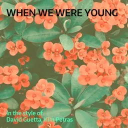 Titelbild für When We Were Young - David Guetta,Kim Petras Karaoke-Version