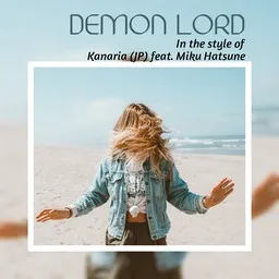Cover art for Demon Lord - Kanaria (カナリア),Miku Hatsune (初音ミク) karaoke version