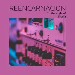 Cover art for Reencarnacion - Thalía karaoke version