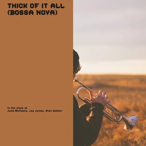 Karaoke Thick of It All (Bossa Nova) von Alan Walker, Joe Jonas, Julia Michaels — mit Songtext mitsingen auf Singa