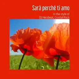 Omslagsbild för Sarà perché ti amo - Crystal Rock,DJ Herzbeat karaokeversion