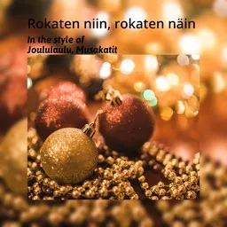 Titelbild für Rokaten niin, rokaten näin - Joululaulu,Musakatit Karaoke-Version