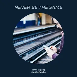 Omslagsbild för Never Be The Same - Camila Cabello karaokeversion