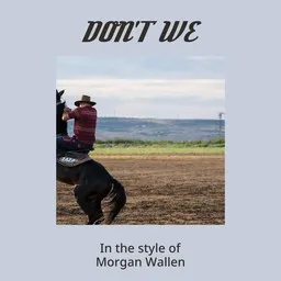 Cover art for Don't We - Morgan Wallen karaoke version