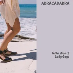 Cover art for Abracadabra - Lady Gaga karaoke version