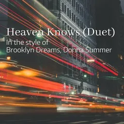 Omslagsbild för Heaven Knows (Duet) - Brooklyn Dreams,Donna Summer karaokeversion